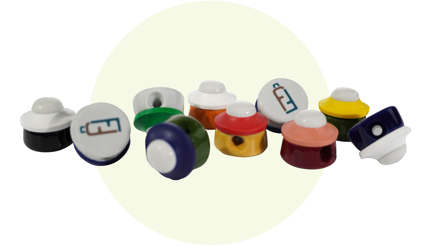 Farbige Bügelverschlüsse